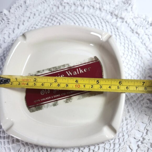 Vintage Johnnie Walker Red Label Ashtray Old Scotch Whisky Square Cerami… - Picture 10 of 10